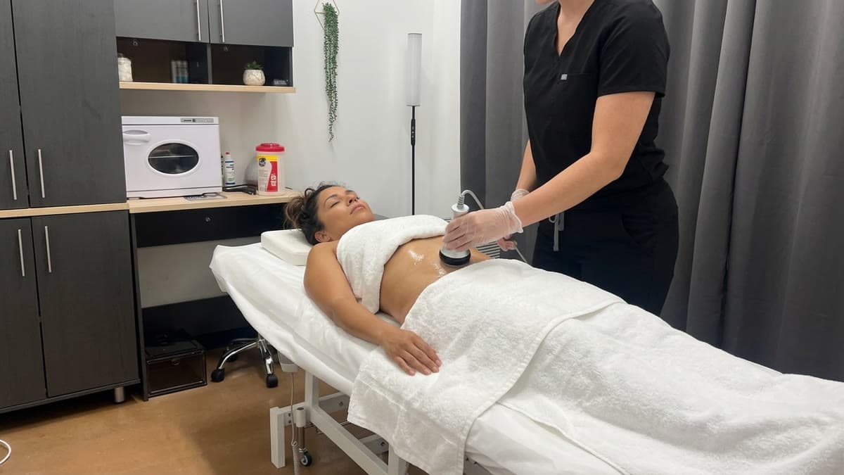 Ultrasonic Cavitation treatment at Be You Esthetic Suites.